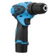 12V Cordless Power Drill Driver Screw 2 Speed Lithium-ion Electric Screwdriver with Battery