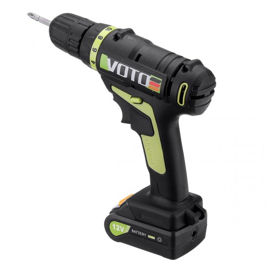 AC100-240V DC12V Cordless Rechargeable Electric Screwdriver Li-ion Battery Power Scew Driver