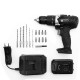 20V 3In1 Cordless Impact Electric Drill Driver 18+1 Torque 40NM Li-ion Battery Electric Screw Driver with 2 Speed Power Tool