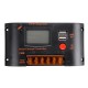 10A/20A PWM Solar Charger Controller 12V 24V Auto LCD Display Dual USB 5V 2A Output Solar Regulator with Light and Time Control