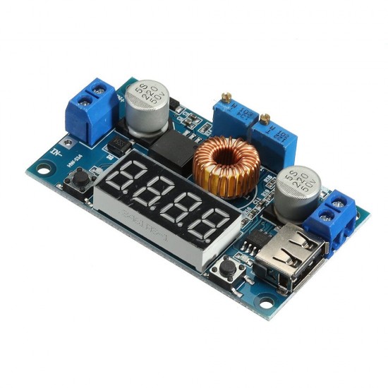 10pcs 5A Constant Voltage Current Step Down Power Supply Module With USB Charging Power Bank Conversion Board