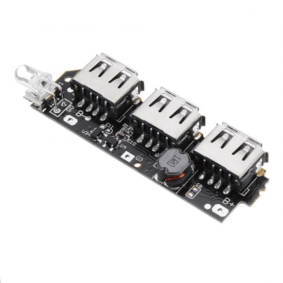 10pcs 5V 2.1A 3 USB Mobile Power Circuit Board Boost Module For DIY Power Bank Lithium Battery 10pcs 5V 2.1A 3 USB Mobile Power Circuit Board Boost Module For DIY Power Bank Lithium Battery