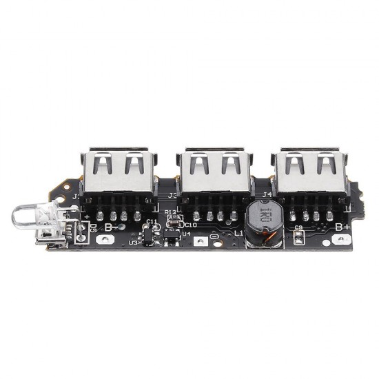 10pcs 5V 2.1A 3 USB Mobile Power Circuit Board Boost Module For DIY Power Bank Lithium Battery 10pcs 5V 2.1A 3 USB Mobile Power Circuit Board Boost Module For DIY Power Bank Lithium Battery