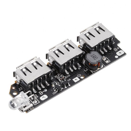 10pcs 5V 2.1A 3 USB Mobile Power Circuit Board Boost Module For DIY Power Bank Lithium Battery 10pcs 5V 2.1A 3 USB Mobile Power Circuit Board Boost Module For DIY Power Bank Lithium Battery