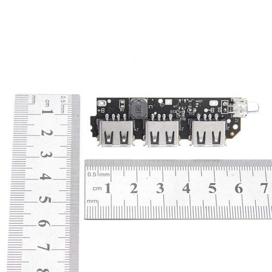 10pcs 5V 2.1A 3 USB Mobile Power Circuit Board Boost Module For DIY Power Bank Lithium Battery