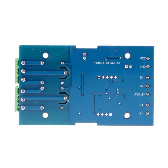 10pcs Dual 2-way Relay Module Switch Input and Output RS485/TTL Communication Controller