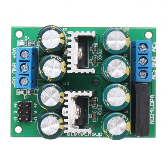 12W AC220V to Dual DC +-5V/12V/15V Low Noise Linear Power Supply Kit AC-DC 78XX 79XX LDO Module for Speaker ADC Power Amplifier