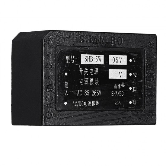 1A AC 85-264V To DC 5V Switching Power Supply Module Precision Low Temperature Over Current Protection Step Down Module 1A AC 85-264V To DC 5V Switching Power Supply Module Precision Low Temperature Over Current Protection Step Down Module
