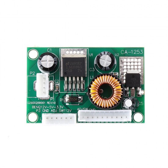 20pcs DC12V to DC5V/3.3V 3A Converter Step Down Module CA-1253 Power Supply Board