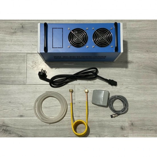 2800W AC110-220V 12A Power Supply with Overload AlFoot Switch Integrated Induction Heating Machine with Water and Cold Air Module