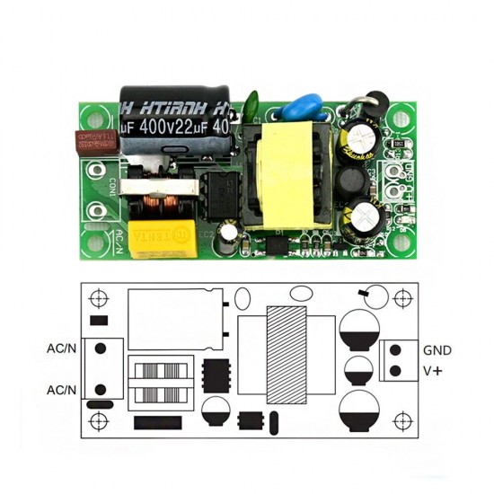 3Pcs YS-U12S12H AC to DC 12V 1A Switching Power Supply Module AC to DC Converter 12W Regulated Power Supply 3Pcs YS-U12S12H AC to DC 12V 1A Switching Power Supply Module AC to DC Converter 12W Regulated Power Supply
