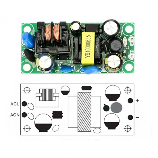 3Pcs YS-U5S AC to DC 5V 1A Switching Power Supply Module AC to DC Converter 5W Regulated Power Supply 3Pcs YS-U5S AC to DC 5V 1A Switching Power Supply Module AC to DC Converter 5W Regulated Power Supply