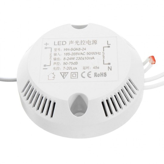 3pcs 8-36W Intelligent Sensor LED Ceiling Light And Sound Control Power Supply Module Bulb Panel Light Built-in Power Driver