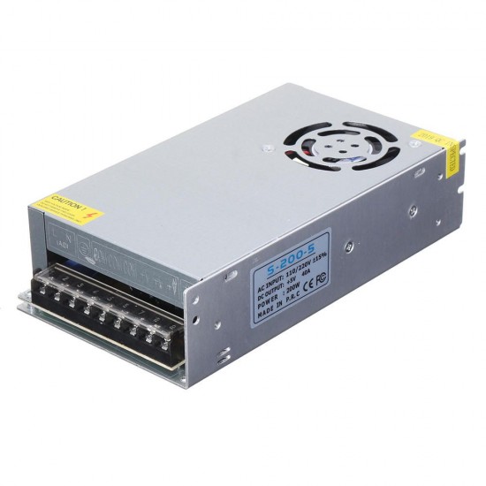 3pcs AC110V/220V to DC5V 40A 200W with Fan Switching Power Supply 200*110*50mm 3pcs AC110V/220V to DC5V 40A 200W with Fan Switching Power Supply 200*110*50mm