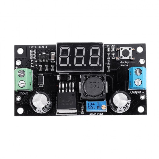 3pcs LM2596 DC-DC Step Down Adjustable Power Supply Module with LED Display 3-36V to 1.5-34V/3A