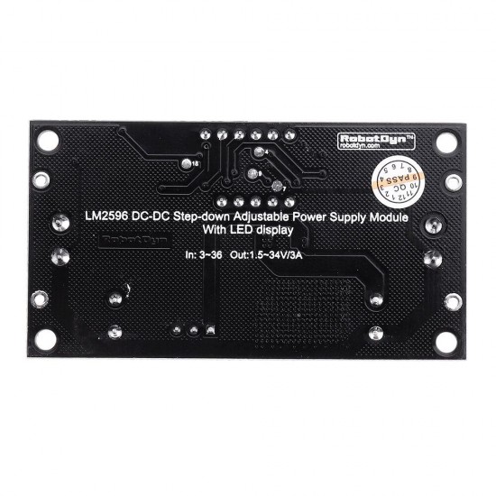 3pcs LM2596 DC-DC Step Down Adjustable Power Supply Module with LED Display 3-36V to 1.5-34V/3A 3pcs LM2596 DC-DC Step Down Adjustable Power Supply Module with LED Display 3-36V to 1.5-34V/3A