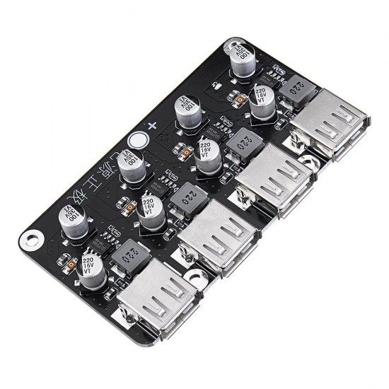 4 USB Fast Charging Module Board 12V24V to QC2.0 QC3.0 Step Down Power Supply Module 12V 24V 4 USB Fast Charging Module Board 12V24V to QC2.0 QC3.0 Step Down Power Supply Module 12V 24V