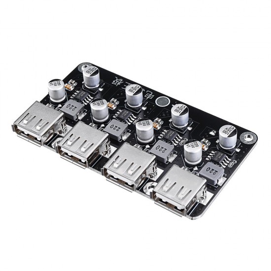 4 USB Fast Charging Module Board 12V24V to QC2.0 QC3.0 Step Down Power Supply Module 12V 24V