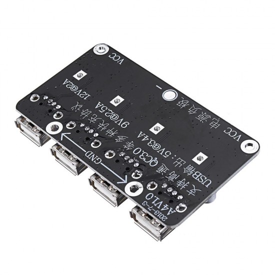 4 USB Fast Charging Module Board 12V24V to QC2.0 QC3.0 Step Down Power Supply Module 12V 24V 4 USB Fast Charging Module Board 12V24V to QC2.0 QC3.0 Step Down Power Supply Module 12V 24V