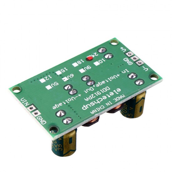 5pcs 2 in 1 8W 3-24V to ±5V Boost-Buck Dual Voltage Power Supply Module for ADC DAC LCD OP-AMP Speaker