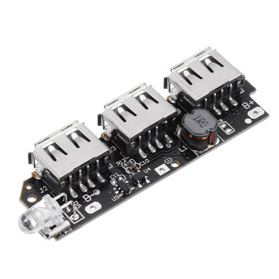5pcs 5V 2.1A 3 USB Mobile Power Circuit Board Boost Module For DIY Power Bank Lithium Battery