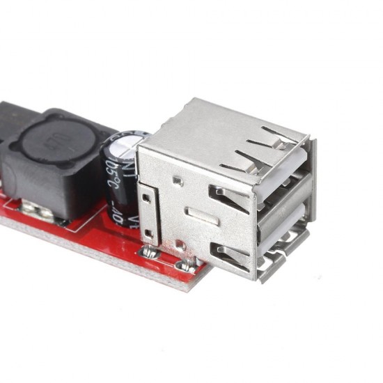 5pcs Dual USB Output 9V/12V/24V/36V to 5V DC-DC Vehicle Charging 3A Buck Voltage Regulator Power Supply Module