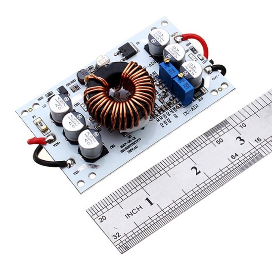 600W Aluminum Step Up Constant Voltage Current Adjustable Power Supply Module