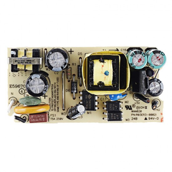 AC-DC 5V 2A 10W Switching Power Supply Board Stabilivolt Power Module AC 100-240V To DC 5V With IC Over-Voltage Over-Current Short Circuit Protection Function AC-DC 5V 2A 10W Switching Power Supply Board Stabilivolt Power Module AC 100-240V To DC 5V With IC Over-Voltage Over-Current Short Circuit Protection Function