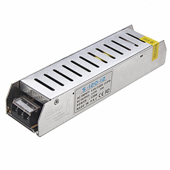 AC110V-240V to DC12V 10A 120W Switching Power Supply 187*45*35mm AC110V-240V to DC12V 10A 120W Switching Power Supply 187*45*35mm