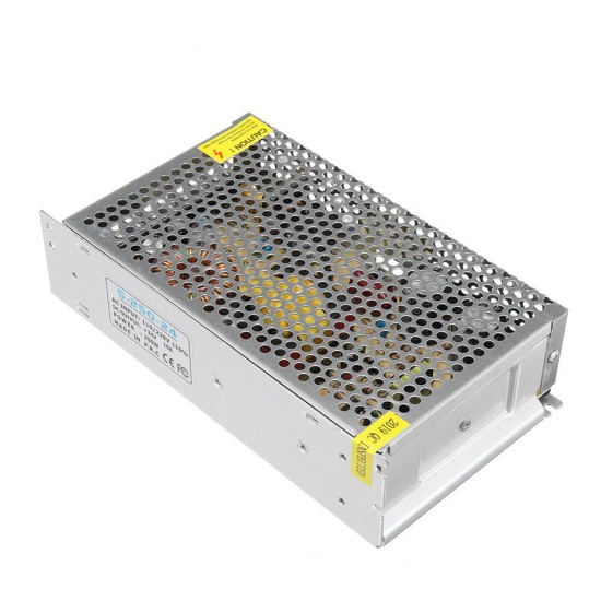 AC110V/220V to DC24V 10A 250W Switching Power Supply without Fan 200*110*50mm AC110V/220V to DC24V 10A 250W Switching Power Supply without Fan 200*110*50mm
