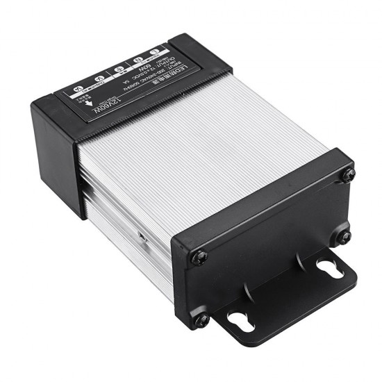 AC200-240V to DC12V 60W 5A LED Rainproof Waterproof Switching Power Supply 100*73*40mm