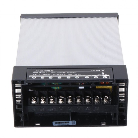 AC200-240V to DC5V 350W 70A LED Rainproof Waterproof Switching Power Supply 165*120*58mm AC200-240V to DC5V 350W 70A LED Rainproof Waterproof Switching Power Supply 165*120*58mm