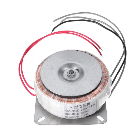 AC220V to Dual 24V+24V 100W+100W Toroidal Transformer Power Supply Suitable For High Power 100W Amplifier Board AC220V to Dual 24V+24V 100W+100W Toroidal Transformer Power Supply Suitable For High Power 100W Amplifier Board