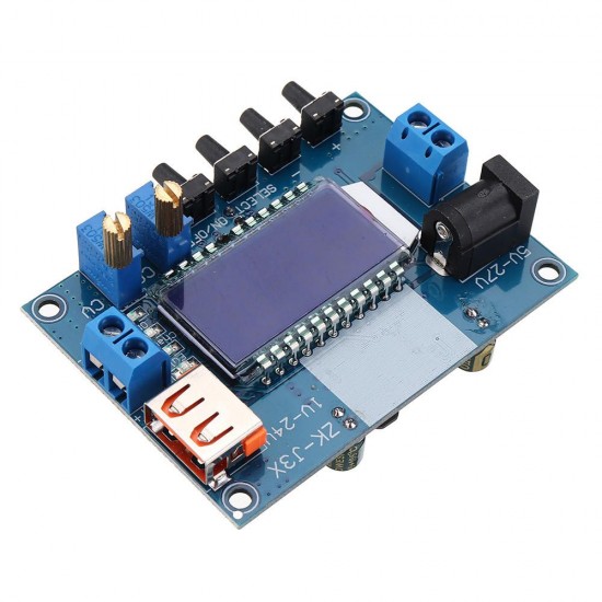 DC-DC 12V to 9V/5V LCD Voltage Regulator Power Supply Digital Step Down Module with USB Charging Capacity Display