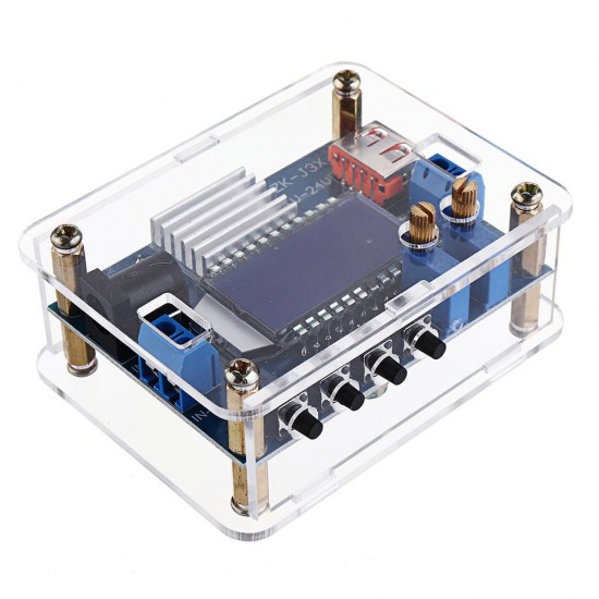 DC-DC 12V to 9V/5V LCD Voltage Regulator Power Supply Digital Step Down Module with USB Charging Capacity Display