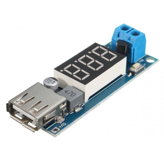 DC-DC 4.5-40V Step Down LED Volt Meterr USB Voltage Converter Buck Module 5V/2A