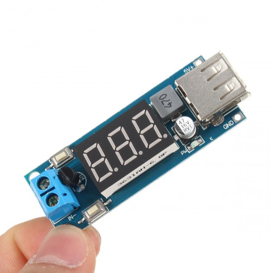 DC-DC 4.5-40V Step Down LED Volt Meterr USB Voltage Converter Buck Module 5V/2A