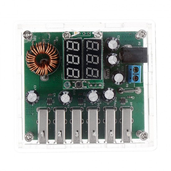 DC10-30V to DC5V 12A Car Power Charging Module with Shell Power Supply Board