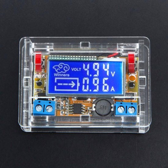 DC-DC Step Down Power Supply Adjustable Module With LCD Display With Housing Case
