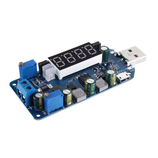 USB Boost Module 5V to 9V12V Step Up Module Adjustable Voltage Current Display Charging Router Converter