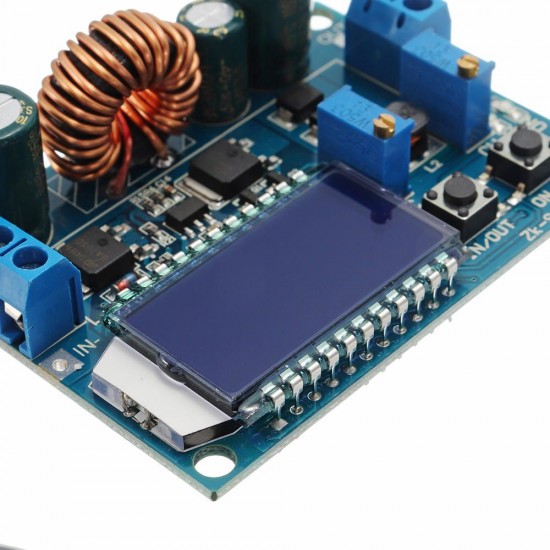 LCD Digital Display Buck-Boost Power Supply Module Board Constant Voltage Constant Current Crystal Voltmeter Ammeter Adjustable