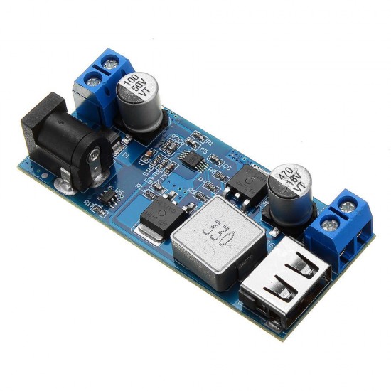 LM2596S DC-DC 24V/12V To 5V 5A Step Down Power Supply Buck Converter Adjustable USB Step-down Charging Module