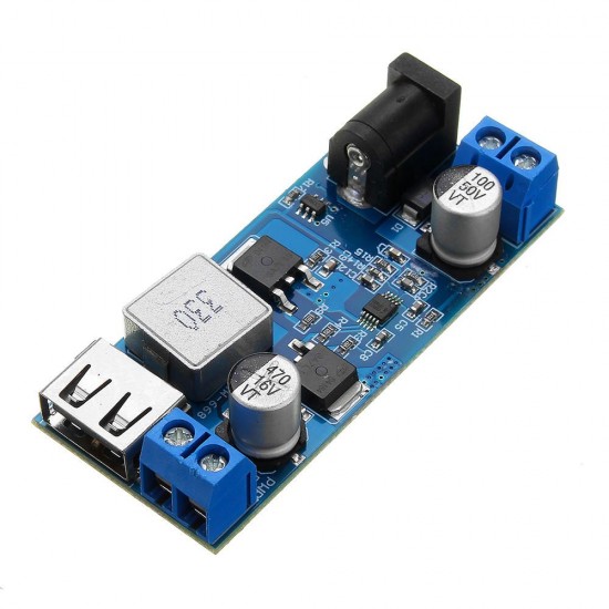 LM2596S DC-DC 24V/12V To 5V 5A Step Down Power Supply Buck Converter Adjustable USB Step-down Charging Module