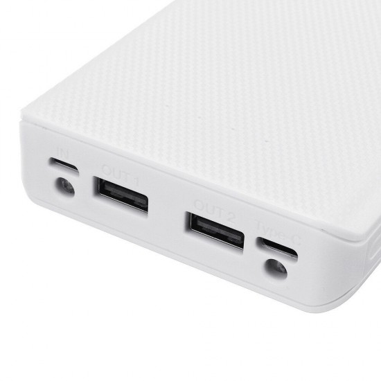 Ordinary Version 10*18650 Power Bank Case Dual USB DIY Shell 18650 battery Holder Charging Box with Indicator Light