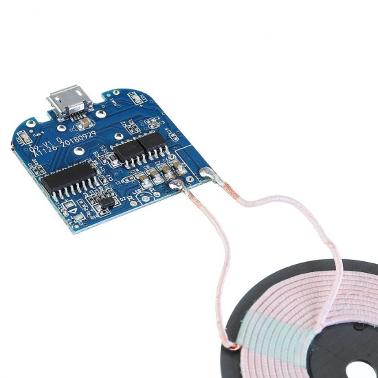 Wireless Charging Receiver Charger Module Micro USB Mobile Phone Charger Board DC 5V 2A 10W for Electronic Diy Wireless Charging Receiver Charger Module Micro USB Mobile Phone Charger Board DC 5V 2A 10W for Electronic Diy