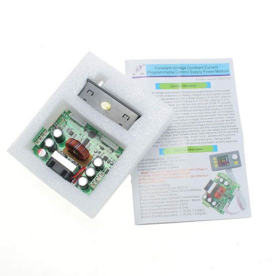 DPS3012 32V 12A Buck Adjustable DC Constant Voltage Power Supply Module Integrated Voltmeter Ammeter With Color Display DPS3012 32V 12A Buck Adjustable DC Constant Voltage Power Supply Module Integrated Voltmeter Ammeter With Color Display