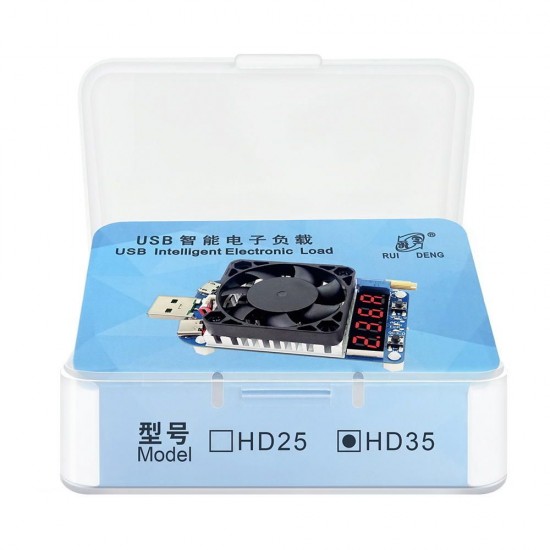 HD25/HD35 USB Electronic Load Digital Display Voltage Current Meter Battery Aging Detector