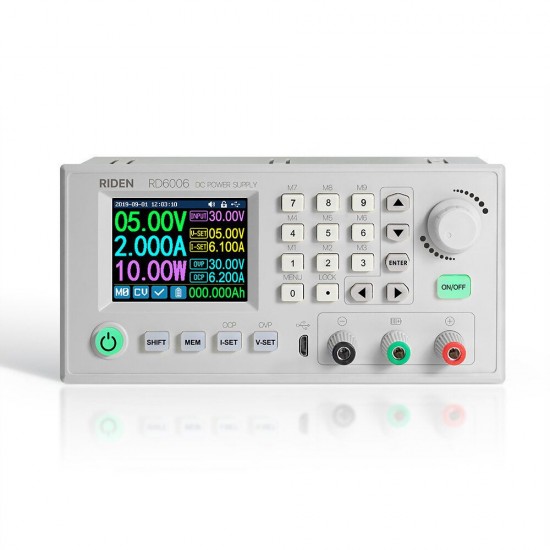 RD6006/RD6006-W Digital Control Switch Adjustable Power Supply DC Stabilized Power Adapter Buck Module Monitoring Power Supply RD6006/RD6006-W Digital Control Switch Adjustable Power Supply DC Stabilized Power Adapter Buck Module Monitoring Power Supply