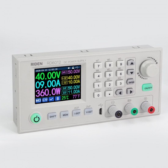 RD6012 RD6012W USB WiFi DC-DC Voltage Current Step Down Power Supply Module Buck Voltage Converter Voltmeter 60V 12A RD6012 RD6012W USB WiFi DC-DC Voltage Current Step Down Power Supply Module Buck Voltage Converter Voltmeter 60V 12A