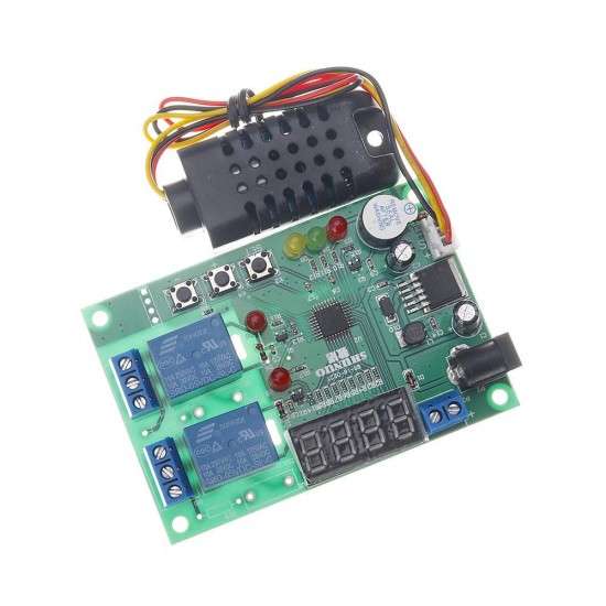 Temperature and Humidity Control Board AM2301 Sensor Module 5V~24V DC 10A Controller